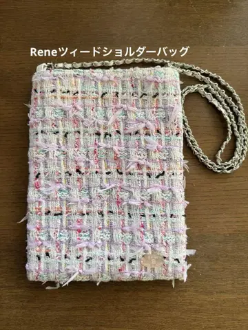 Rene 트위드 숄더 미니백