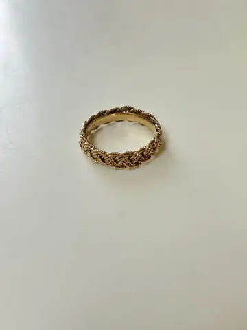 코코슈닉 로프 짜임 스타일 반지