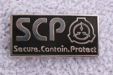 SCP 재단 로고 메탈 핀 배지