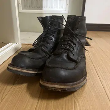 가죽 블랙 부츠 통굽