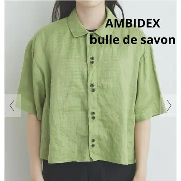 AMBIDEX bulle de savon 60s 프렌치 린넨 보이 셔츠