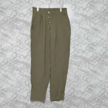 ZARA 자라 캐주얼 팬츠 허리밴딩 버튼 S