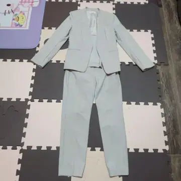 PLST 노카라 슬림핏 셋업 S