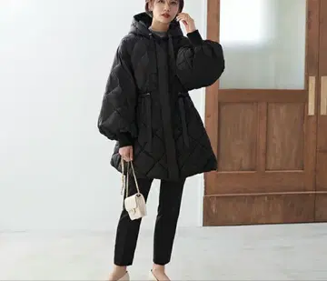 루일 에 부티크 라이트 써모 퀼팅 코트 충전솜 아우터