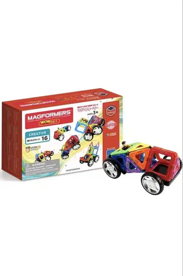 MAGFORMERS CREATIVE 16 부품 자동차