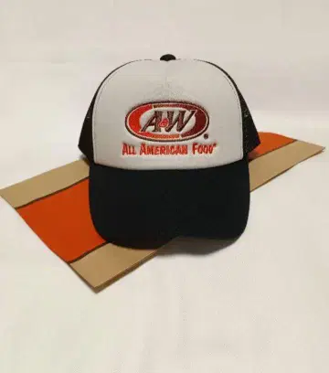 A&W 메쉬 캡 야구 모자 트래커 캡 블랙