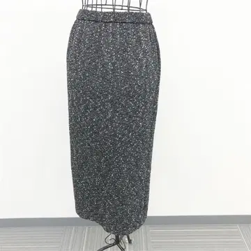 콜디아 타이트 스커트 M 블랙 종아리 기장 트위드풍 뷰티풀 엘레강트