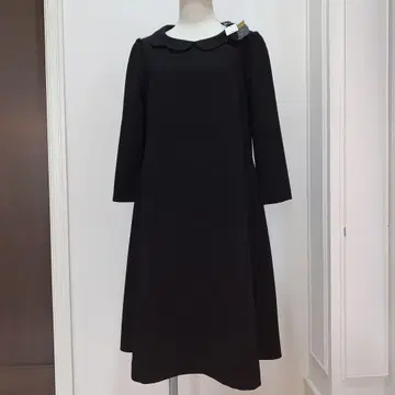 프랑슈리페 블랙 비늘 옷깃 귀여운 포멀 원피스 미사용