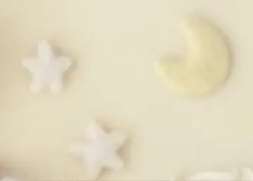 울 펠트 별 달 하트 헤어핀 세트