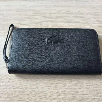 Lacoste 블랙 장지갑 가죽