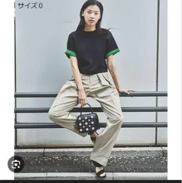 Mila Owen 2 사이즈 더블 페이스 배색 니트 풀오버