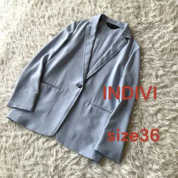 새상품급 인디비 테일러드 자켓 색스 블루 S