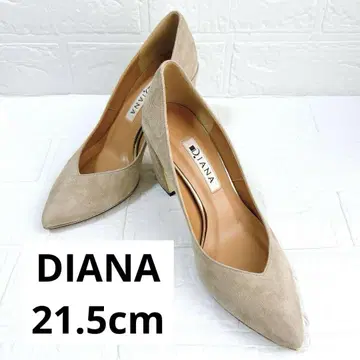 [컨디션 최상] DIANA 펌프스 하이힐 21.5 베이지 스웨이드