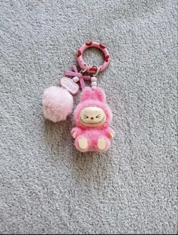 라부부 키링 (핑크) Labubu 키링 인기 귀여운