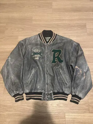 Roots USA 가죽 바시티 자켓 L 90s vintage