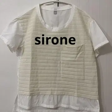 sirone(시로네) 스트라이프 패턴 T셔츠 반팔