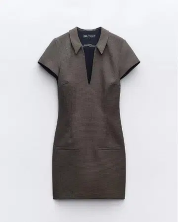 ZARA 숏 체크 원피스 S