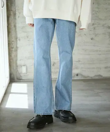 데님 플레어 팬츠