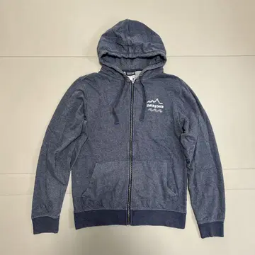 15년 patagonia 로고 프린트 맨투맨 집업 후드티 S