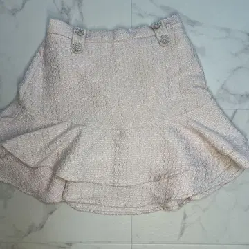 evelyn 핑크 트위드 스커트 인빵 포함 양산형
