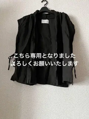미사용 새상품 인기 작가 린넨 숏 겉옷 베스트