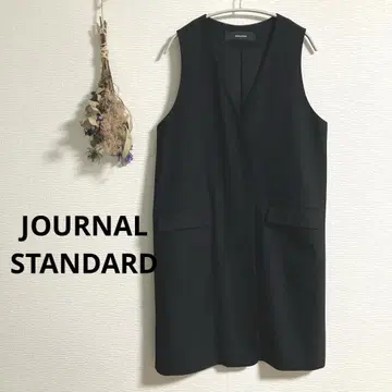JOURNAL STANDARD 폴리에스테르 카나파 롱 베스트 V넥