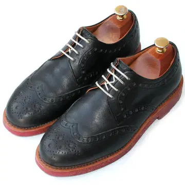 SCOTCH GRAIN F-1164 윙칩 도치기 가죽 블랙