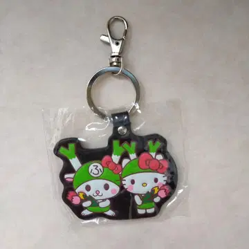 미사용 미개봉 키티 x 후카짱 PU 가죽 키링