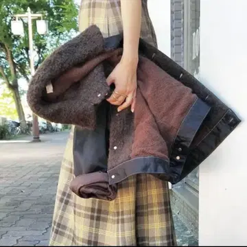 unfil 앙필 아우터 보아 코트 데님 자켓 레어 완판