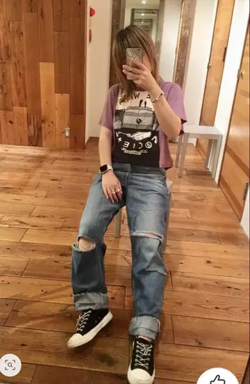 HYSTERIC GLAMOUR NIAGARA/숏T셔츠 (베이지)