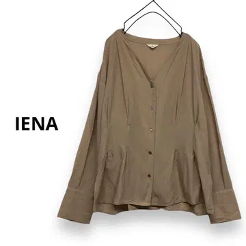 IENA Cu/Wo V넥 블라우스 큐프라 블라우스 울 블라우스