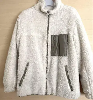 Bershka 리버서블 오버사이즈 보아 자켓 XS