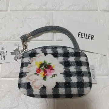 미사용 새상품 페이러 비시 체크 파우치 한정품