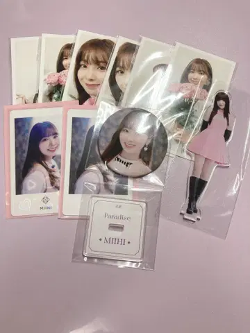 NiziU 미이히 트레이딩 카드 아크릴 스탠드 캔 배지