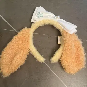 쿠키앤 머리띠 디즈니씨 화이트 리본