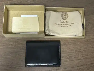 미사용 새상품 GANZO 간조 쉘 코도반 2 명함지갑 블랙