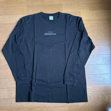 Hangoverz 블랙 롱 슬리브 T셔츠 L 롱티
