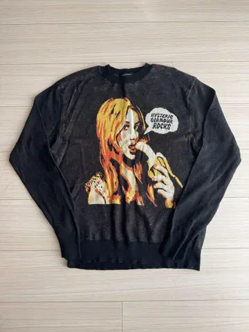 hysteric glamour BANANA 자카드 스웨터