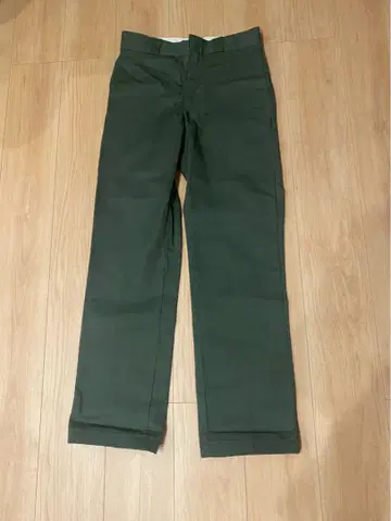 Dickies 다크 그린 슬림핏 팬츠 30x32