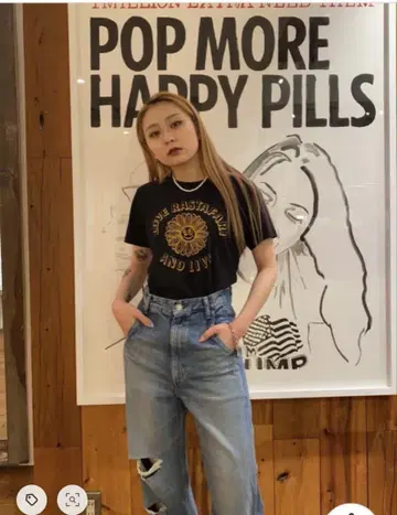 HYSTERIC GLAMOUR LOVE AND LIVE 티셔츠