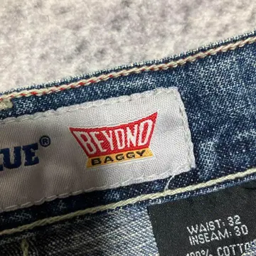 ANCHOR BLUE BEYOND BAGGY 데님 팬츠 W32 00s