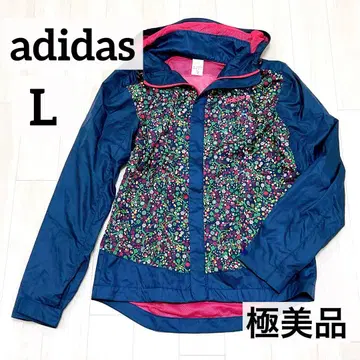 컨디션 최상*adidas 마운틴 후드티 L 사이즈 윈드 브레이커 꽃무늬
