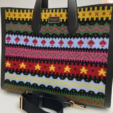 kate spade 맨해튼 카니발 페어아일 라지 토트