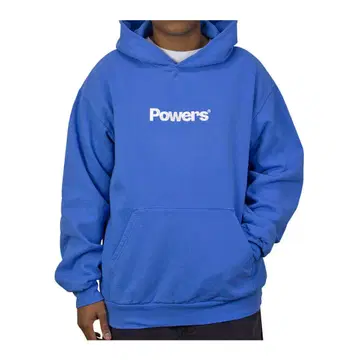 Powers 후드티 L 사이즈 파랑
