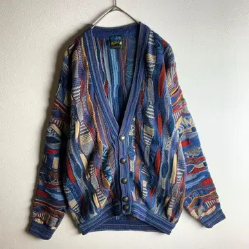 니트 가디건 3D 입체 디자인 호주산 COOGI 스타일 구제 의류