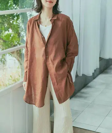 DOORS 라미코튼 빅 셔츠
