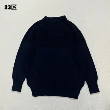 t2128 [23KU] 니트 스웨터 절개 편직 모크넥