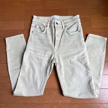 ZARA 라이트 그린 스키니 데님 EUR36 팬츠