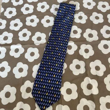 피에르 가르뎅 네이비 펭귄 패턴 넥타이