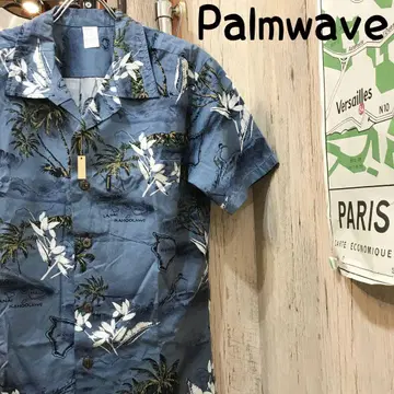 Palmwave 파웨이브 아로하 셔츠 S 구제 의류 (1815)